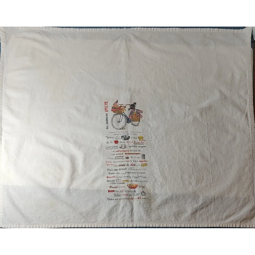Mary Lake Thompson Flour‎ Sack All American Apple Pie Recipe Cottage Core SEE